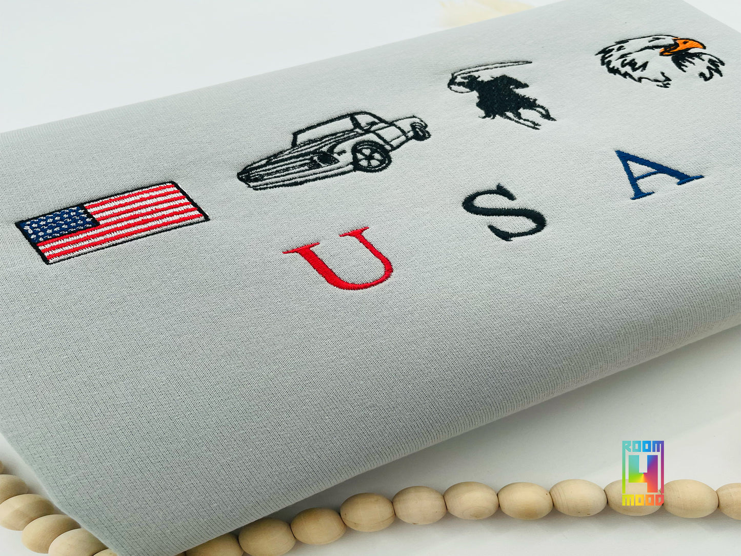 USA Patriot Sweatshirt Embroidery Sweatshirt