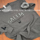 EMBROIDERED - Salem sweatshirt, with sleeve embroidery witch