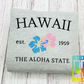 Unisex Hawaii Embroidered crewneck Sweatshirt Hawaii embroidery States and cities shirts Hawaii aloha state crew Hoodie, Gift Maker