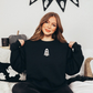 Embroidered Halloween embroidery sweatshirt/Spooky, Cute ghost, Y2K Style Embroidered Crewneck, 12 Ghost to choose from!!!