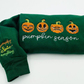 Embroidered Halloween embroidery sweatshirt/Fall Pumpkin Pie Season, Y2K Style Crewneck Thanksgiving Shirt, pumpkin spice, sleeve message