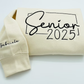 Personalized Senior 2025 Embroidered, Senior 2025 Shirt,Class of 2025 Sweatshirt, Graduate Embroidery, Graduation Shirt, Back to School crew