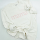 Custom Embroidered Sweatshirt Gift | Mothers Day | Spring Apparel | Floral mama Shirt | Birthday Gift, Choose color thread! Personalized