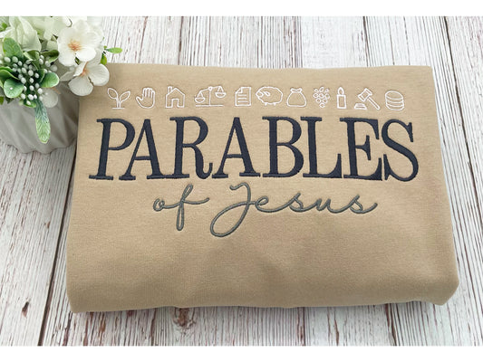 Parables of Jesus Embroidered Sweatshirt