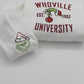 Christmas Sweatshirt, Whoville University Embroidered Sweatshirt, Christmas Embroidery Sweatshirt, Christmas Crewneck, Cute Sleeve