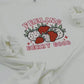 Real Embroidery Embroidered Strawberry Feeling Berry good Sweatshirt, Mothers Day, Spring Apparel mama Shirt,Birthday,Girl mom,Retro Gift