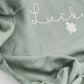 Lucky Embroidered Sweatshirt, Clover embroidery, St Patricks Day Sweatshirt, Saint Patrick's Pullover, Clovers, Simple Holiday Sweater,