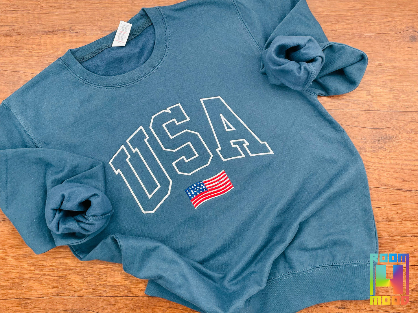 USA Embroidered Sweatshirt, United States, America, Crewneck, Flag, Olympics 2024, Patriot, July 4th, Red White and Blue, American pride (Copy)