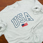 USA Embroidered Sweatshirt, United States, America, Crewneck, Flag, Olympics 2024, Patriot, July 4th, Red White and Blue, American pride (Copy)